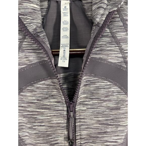 Lululemon Athletica Define Jacket Magnum Space Dye Gray Women's Zip Up Size 2 - Picture 3 of 9